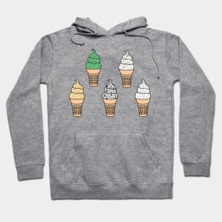 Ice Cream with mix in Stickers Hoodie